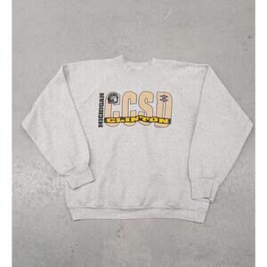 Vintage 90s Michigan CCSD Clinton crewneck sweater